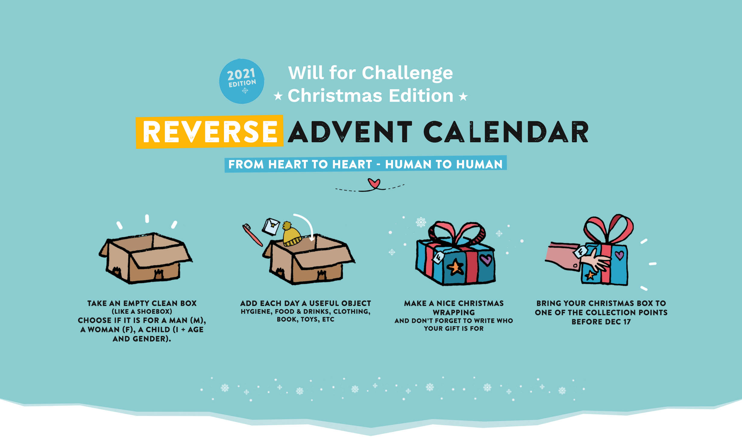 The Reverse Advent Calendar Will for Change